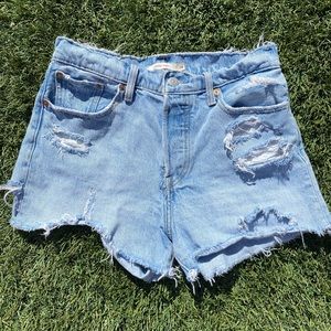 Thrifted Levi shorts w/butt slit
